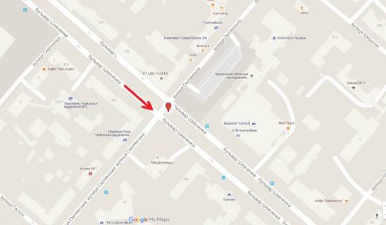 Prismatron, Prism A in Cherkasy, 3в*6ш  bst. Sevcenka - st. Smilans'ka (prizmatron) - 287367 scheme