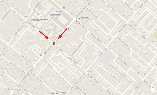 Billboard A in Cherkasy, 3в*6ш  st. Cornovola - st. Nadpil'na scheme