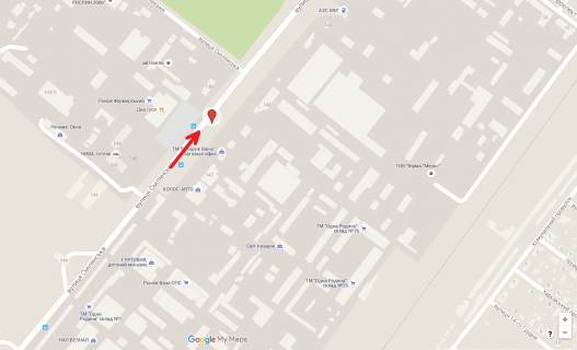 Billboard A in Cherkasy, 3в*6ш  st.Smilans'ka,153 ,(baza OPS) scheme