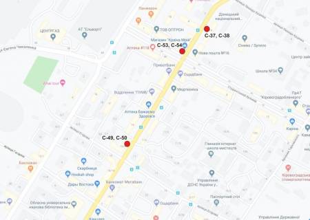 Citylight  in Kropyvnytskyi (Kirovograd) scheme