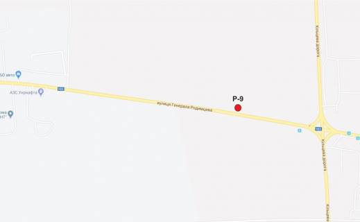 Billboard A in Kropyvnytskyi (Kirovograd), 3х6  st. Geroiv Mariupola (Rodimceva)  scheme