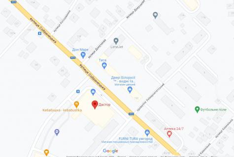 Video Billboard A in Uzhgorod, 3х6  Uzgorod, st. Sobranec'ka 89 - 530556 scheme