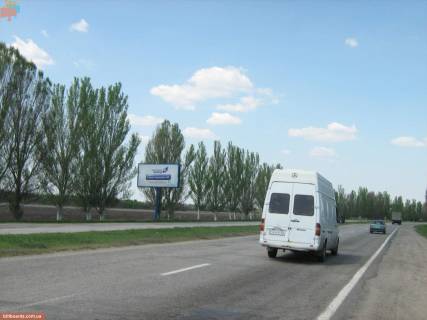 Billboard B in Zaporizhzhya highway Tr.Dnepropetrovk-Zaporoz'e, 4000m do posta GAI Photo 1