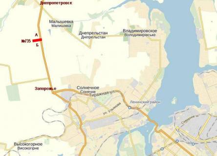 Billboard  in Zaporizhzhya, 3x6  av.Sobornyj_avtovokzal scheme