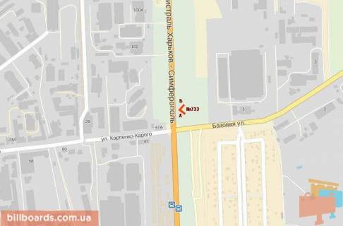 Billboard B in Zaporizhzhya Simferopol'skaa tr._Bazovaa scheme