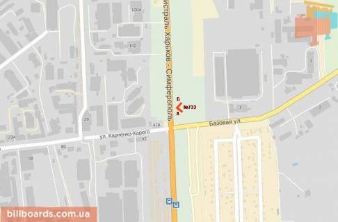 Billboard A in Zaporizhzhya Simferopol'skaa tr._Bazovaa scheme