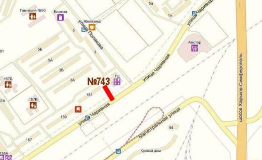 Billboard B in Zaporizhzhya  Carivnaa 163-Polakova scheme