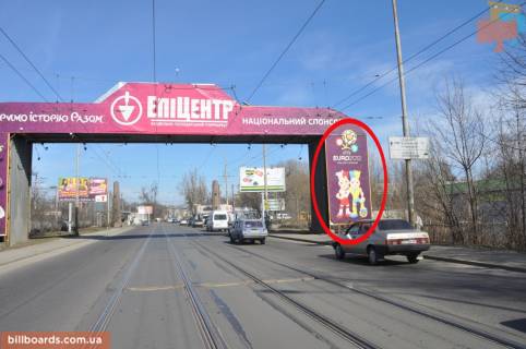 Facade Banners  in Dnipro (Dnipropetrovsk) Arka pri v"ezde na Staryj most, napravlenie iz centra v storonu pr-ta Voroncova Photo 1