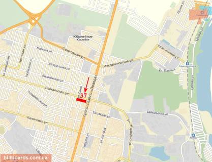 Facade Banners  in Dnipro (Dnipropetrovsk) pr-t im. gazety Pravda, 111, per. pr-ta Pravdy - st. Bajkal'skaa, ATB,  po pr-tu  Pravdy v centr scheme