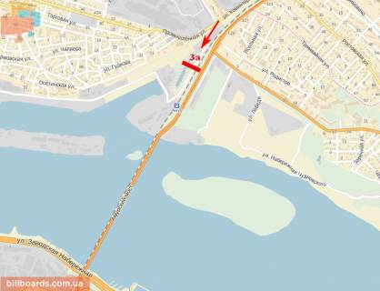 Facade Banners  in Dnipro (Dnipropetrovsk) Arka pri v"ezde na Staryj most, napravlenie v centr scheme