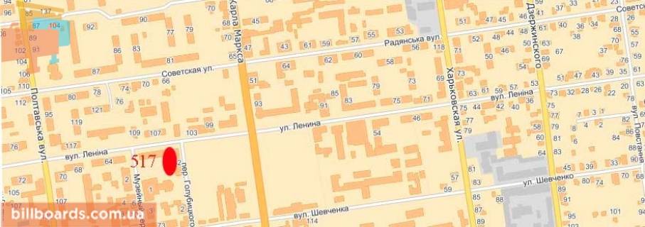 Citylight  in Pavlograd st. Soborna - navproti ditacoi biblioteki, banka "Ukrgazbank" scheme