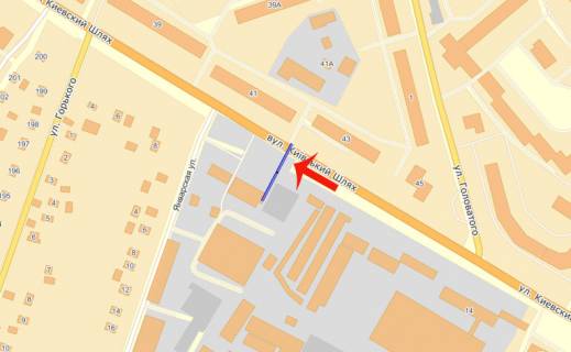 Billboard B in Boryspil, 3х6  Borispil' st.Kiivs'kij slah (V) pravij /ATB,rinok Zoranij - na Kiiv (til'ki dla vinila 6h3 (vidime pole) scheme