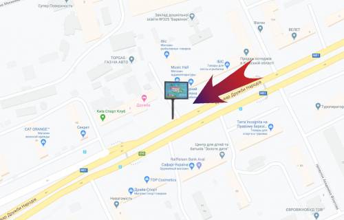 Scrolller, Scroll A in Kyiv, 2.3х3.14  pr-t Druzbi Narodiv 5/gotel' "Druzba" - na Demiivs'ku pl,Libids'ku pl (A2) - 385132 scheme