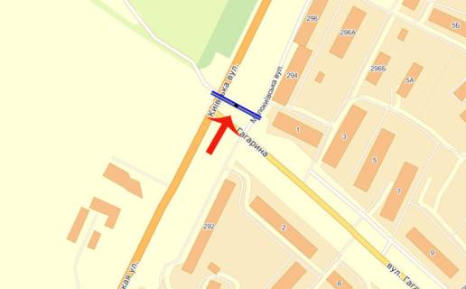 Prismatron, Prism A in Brovary, 3х6  Бровари вул Київська,292/вул.Героїв України (колишня вул.Гагарина) - СІЛЬПО (А3) верхній/призма - з Київа - 531692 scheme