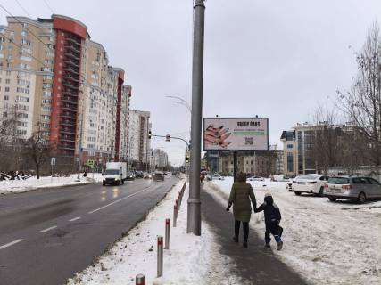 Billboard A in Kyiv, 3х6  st.M Maksimovica (Vil'amsa)/povorot na Zulani (A) na Okruznu Photo 1