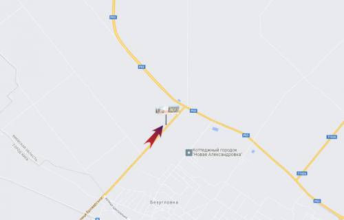 Billboard B in Kiev roads, 3х6  Бориспільский р-он/з с Проліски по вул.Броварська/перед поворотом на Кільцеву (В) правий - на Бровари,Бориспіль scheme