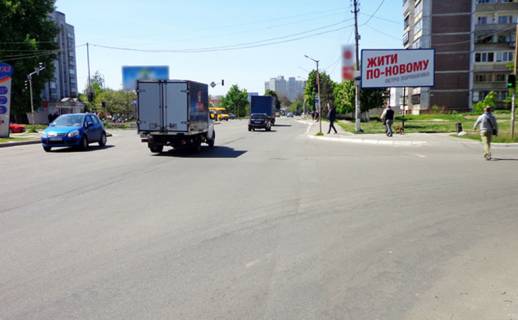 Billboard A in Brovary, 3х6  Brovari st.Aroslava Mudrogo/Grusevs'kogo 5 (A) na Kiiv/ATB Photo 1