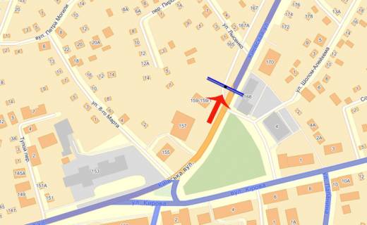 Prismatron, Prism B in Brovary, 3х6  Бровари вул.Київська,161(В3) з Київа/призма/УкрСиб банк - 586980 scheme