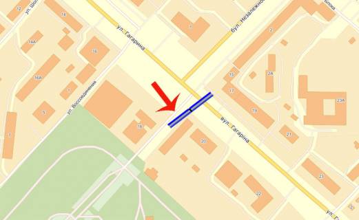 Prismatron, Prism A in Brovary, 3х6  Brovari st. Gagarina / pl Nezaleznosti/park Peremogi (A2)-prizma (prava) - 385785 scheme
