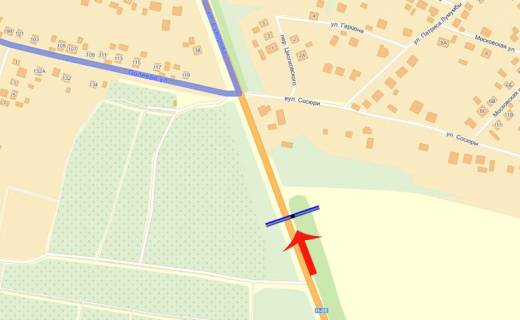 Billboard A in Boryspil, 3х6  вул. Покровська, в*їзд з Черкаського напрямку (А) scheme