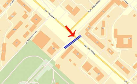 Prismatron, Prism A in Brovary, 3х6  Brovari st. Gagarina / pl Nezaleznosti/park Peremogi (A2)-prizma (liva) - 385788 scheme