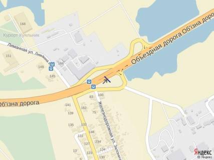 Billboard A in Odessa, 3x6  Ob"ezdnaa doroga, Avtorynok Ama 10+400 A (na pos. Kotovskogo) scheme