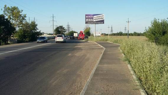 Billboard A in Odessa trasi, 3x6  Ob"ezdnaa doroga 16+500 A  v stor. Usatovo Photo 1