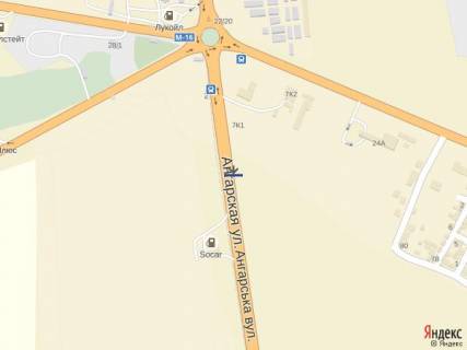 Billboard B in , 3x6  Ob"ezdnaa doroga, 2 stolba 23+400 B (v stronu Avangarda ot 2 stolbov) scheme