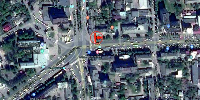Scrolller, Scroll A in Vinnytsia, 3.14х2.32  av. Kocubins'kogo - st. Zamostans'ka - 282329 scheme