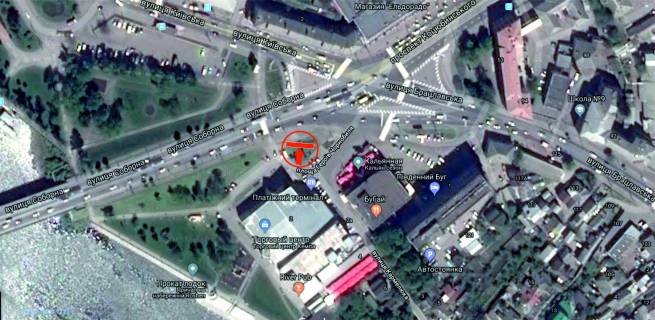 Billboard A in Vinnytsia, 6х3  pl. Geroiv Cornobila (z fontana "Rosen") scheme