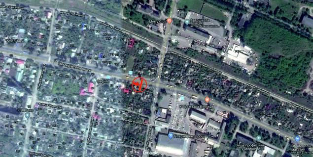 Billboard A in Vinnytsia, 6х3  Nemirivs'ke sose - st. Cehova scheme