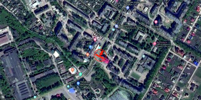 Billboard B in Vinnytsia, 6х3  st. Vatutina (navproti "Mria") scheme