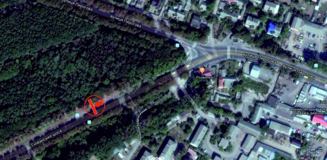 Billboard A in Vinnytsia, 6х3  Gnivans'ke sose 1 scheme