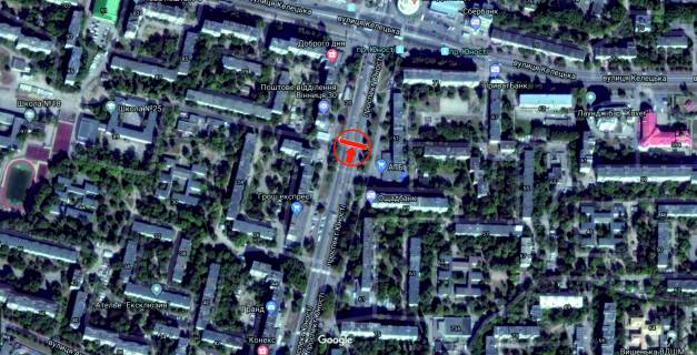 Billboard A in Vinnytsia, 6х3  av. Unosti (navproti ATB) (rozpodil'nik) do st.Kelec'koi scheme