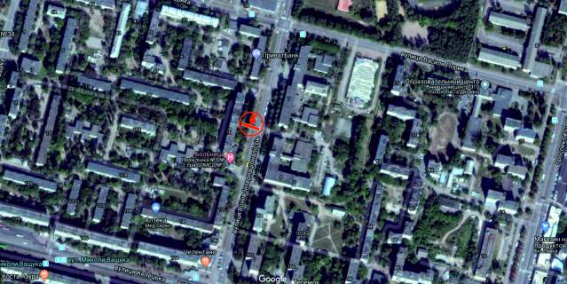 Billboard A in Vinnytsia, 6х3  st.Voiniv Internacionalistiv (bud.No10) scheme