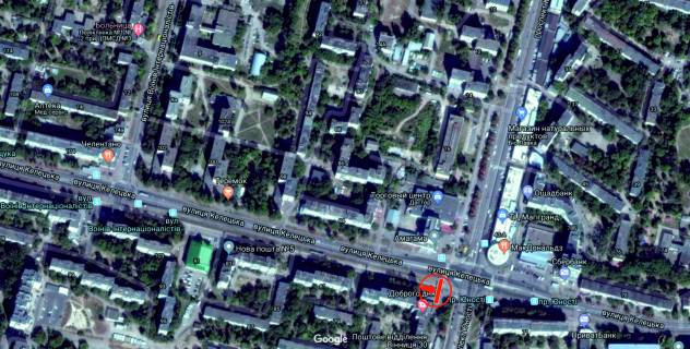 Prismatron, Prism A in Vinnytsia, 6х3  st. Kelec'ka - av. Unosti - 282175 scheme