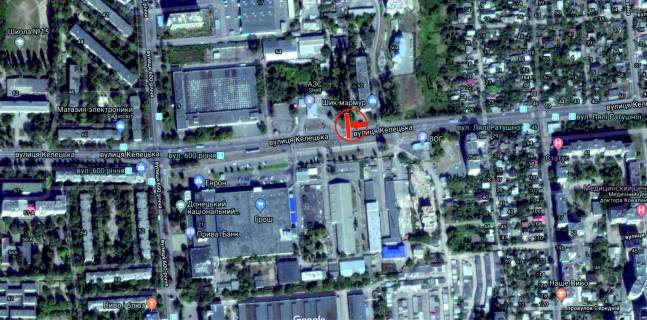 Billboard A in Vinnytsia, 6х3  st. Kelec'ka (bud.No52) scheme