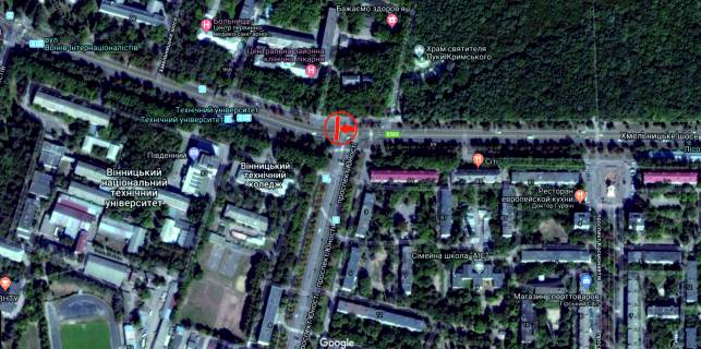 Prismatron, Prism A in Vinnytsia, 6х3  Hmel'nic'ke sose - av. Unosti - 282150 scheme